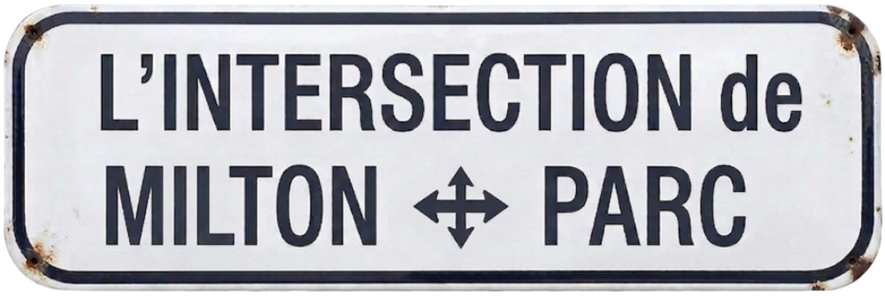 Intersection Milton-Parc